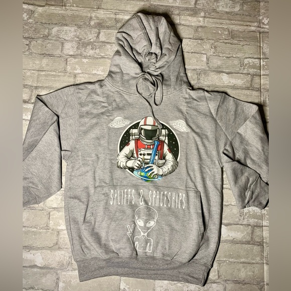 EVOLVE: SPLIFFS & SPACESHIPS CUSTOM HOODIE (UNISEX) - Picture 3 of 10